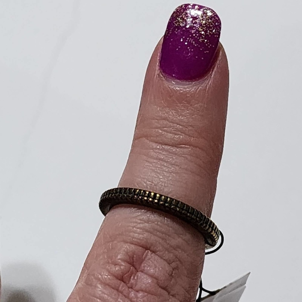 Silpada brass‎ ring size 7 new!!